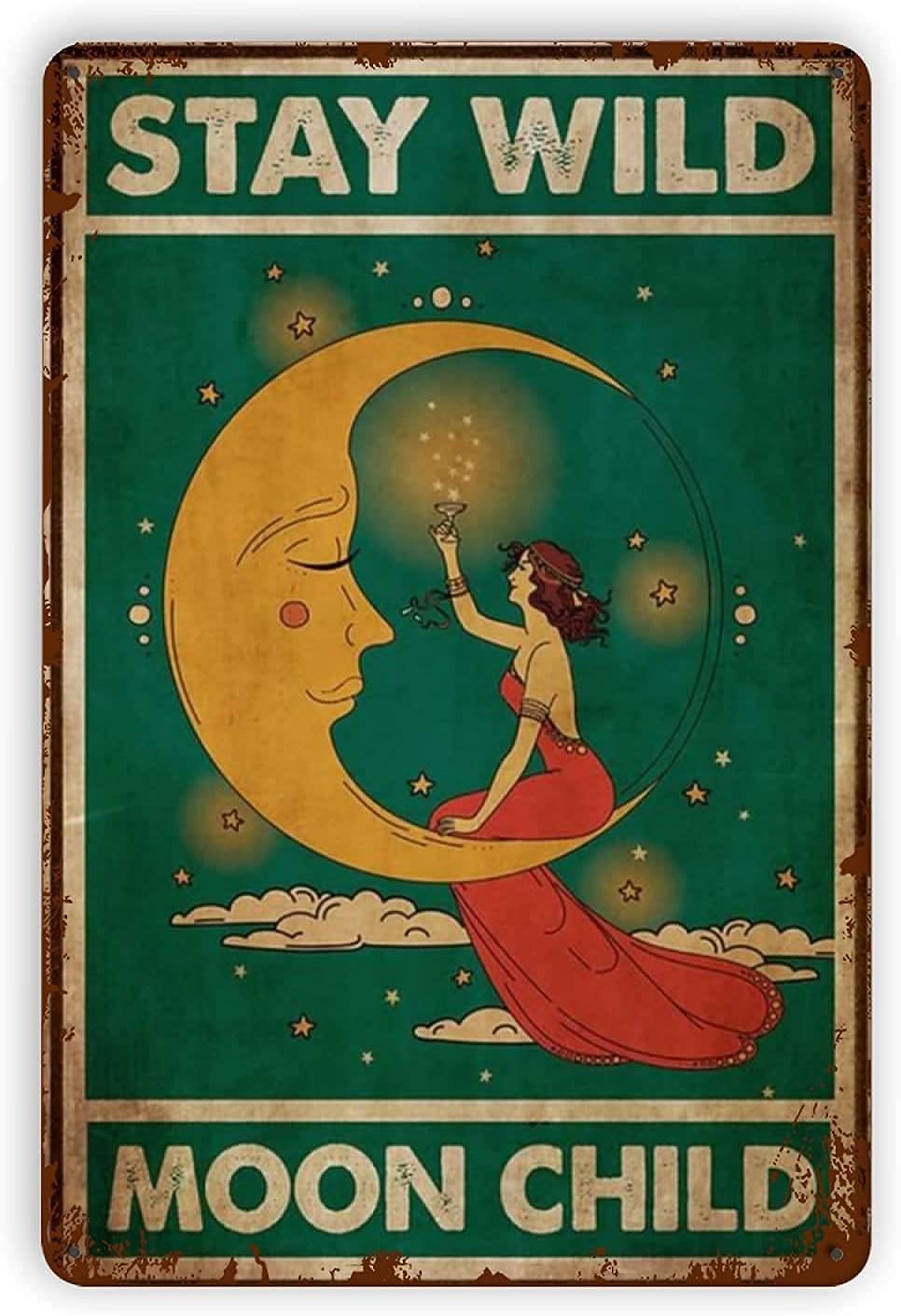 Beautiful Women Moon Metal Sig - Home Bar And Restaurant 评论和价格