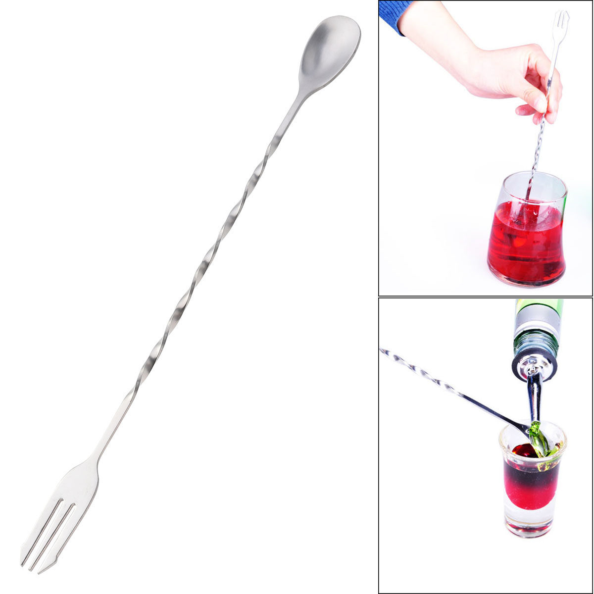 Twisted Spoon Mixing Fork 304  - Bar Spoon Twisted 评论和价格