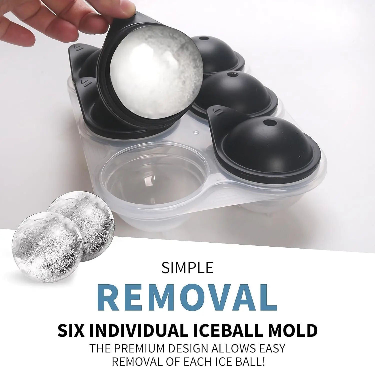 Large Silicone Ice Cube Tray W - Ice Mold Sphere 评论和价格