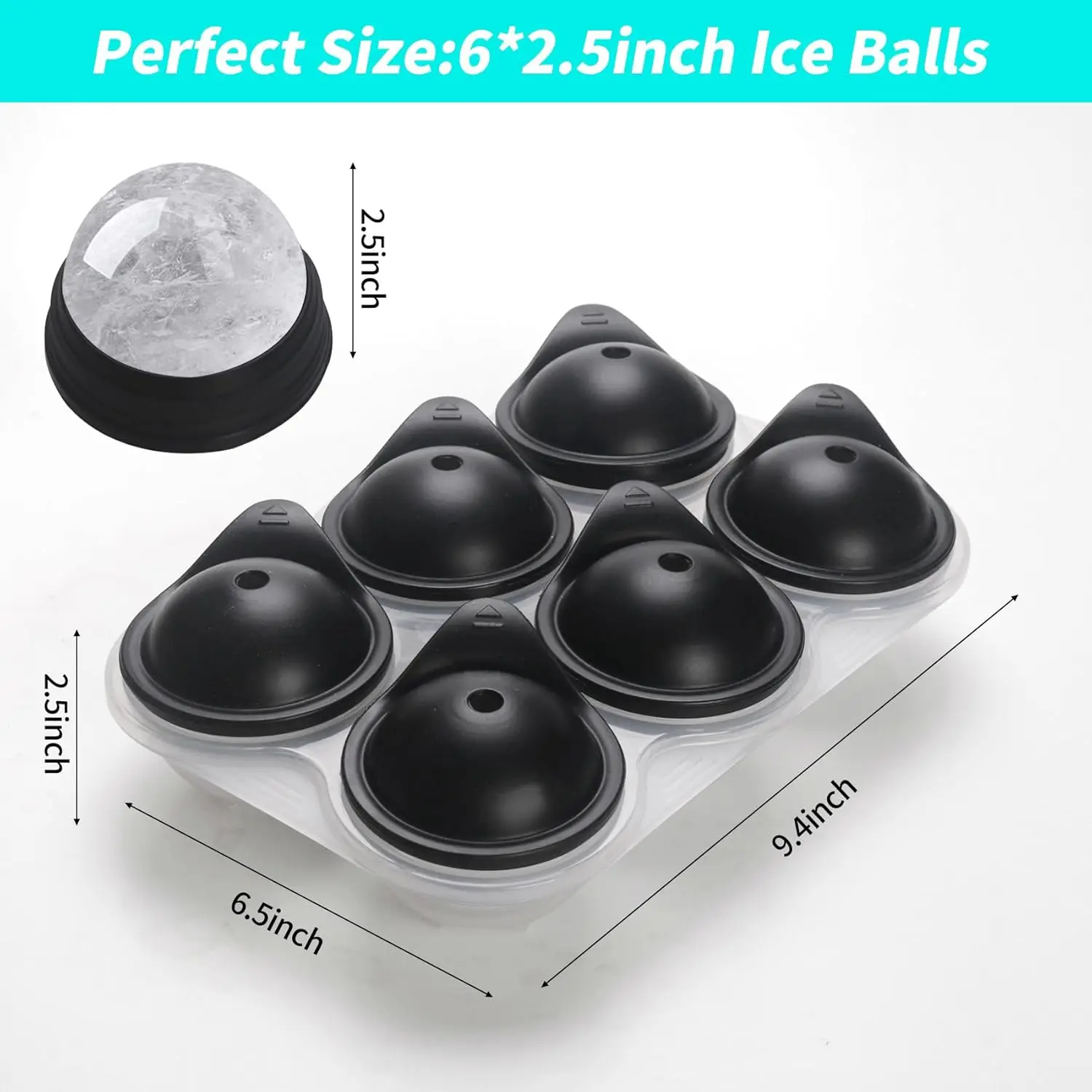 Large Silicone Ice Cube Tray W - Ice Mold Sphere 评论和价格