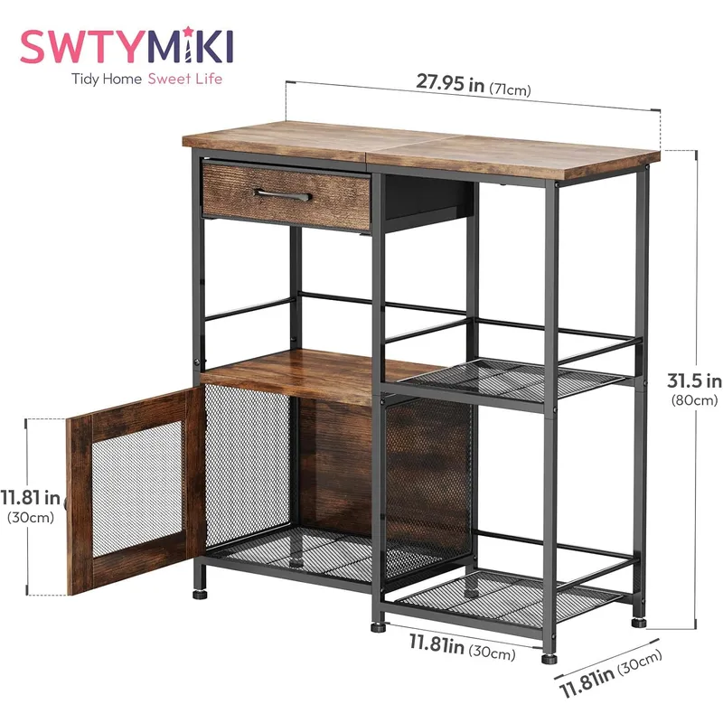 Coffee Bar Cabinet for Home Fa - Home Bar Stand 评论和价格