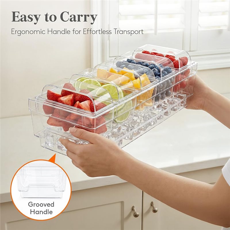AB66-Chilled Condiment Contain - Garnish Tray Set 评论和价格
