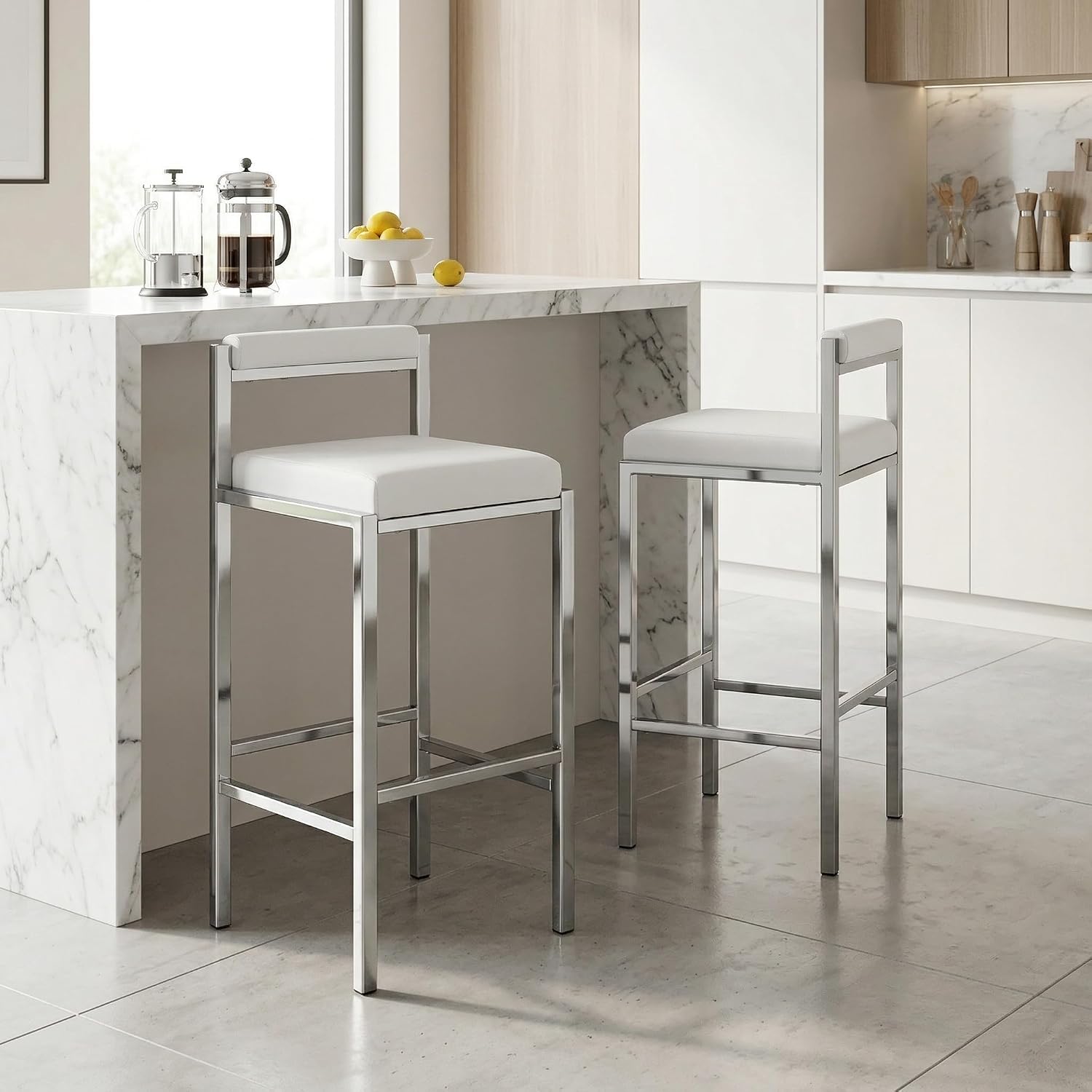 Bar Stools Set of 2, 30 Inch M - Home Bar And Counter 评论和价格