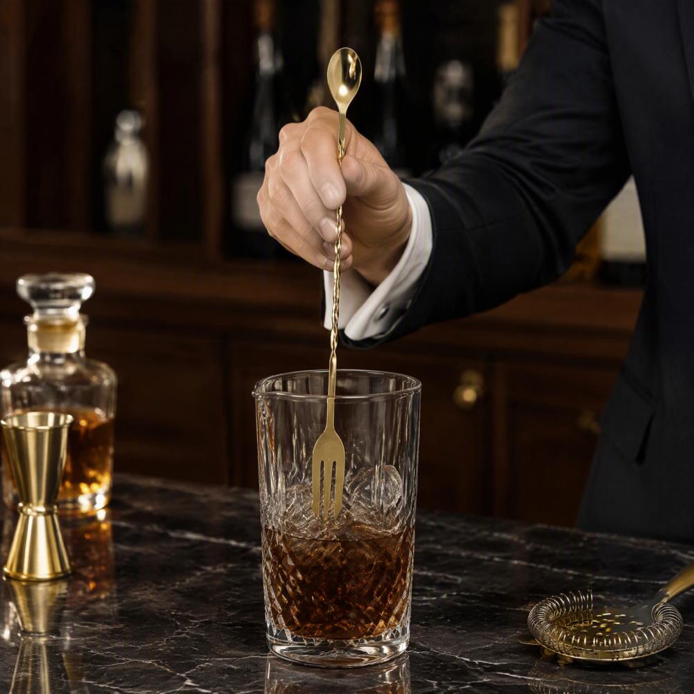 Stainless Steel Cocktail Stirr - Bar Spoon Twisted 评论和价格