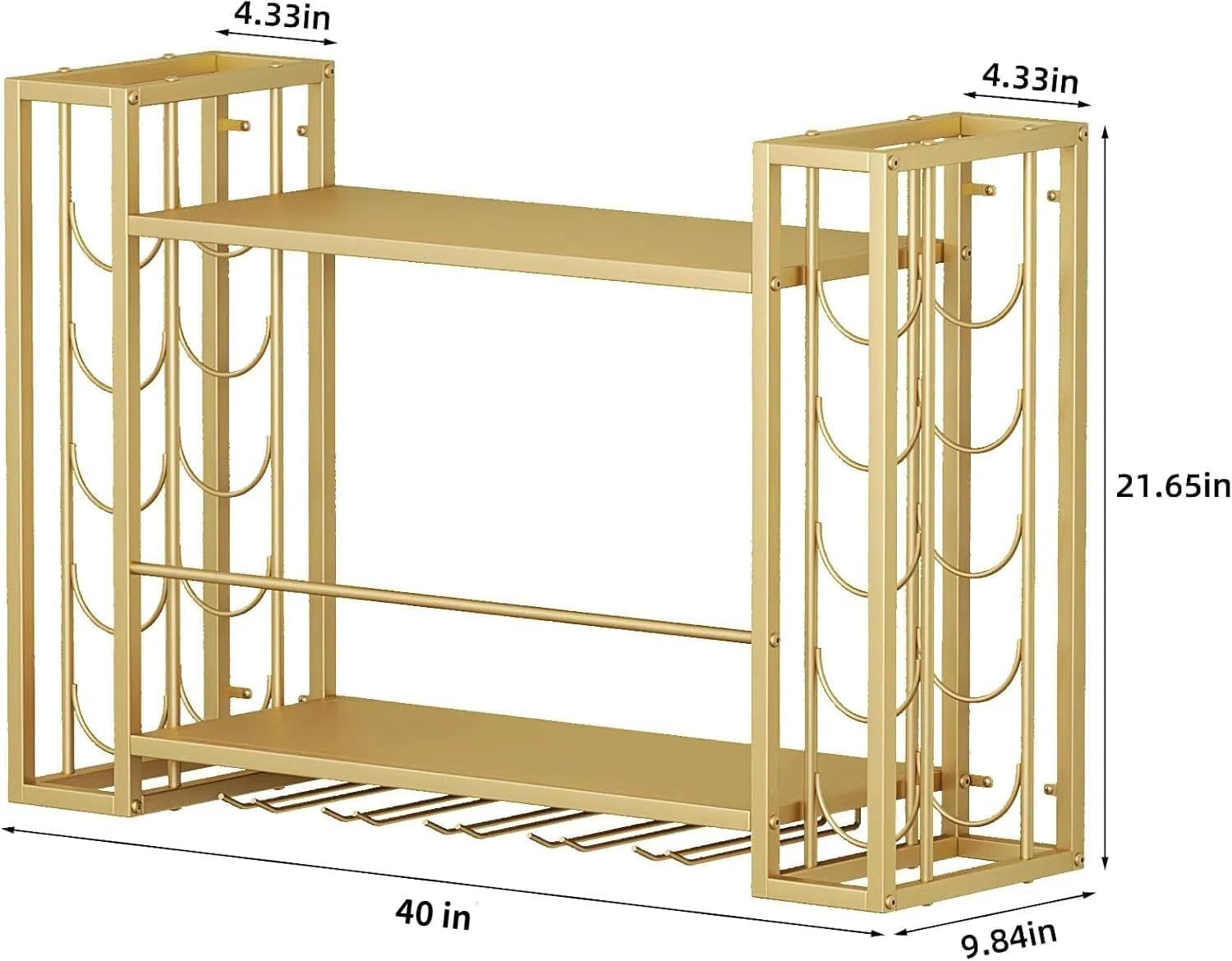 Wall Mounted Wine Rack, Wine R - Home Bar Shelf 评论和价格